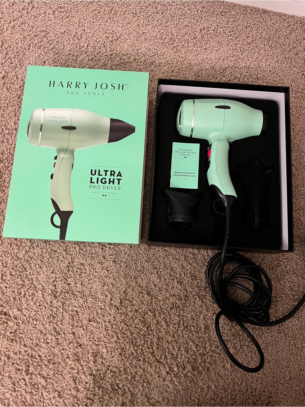 Harry Josh Ultra Light Pro Dryer in Mint - AS-IS
